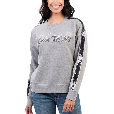 Women's G-III 4Her by Carl Banks Gray Vegas Golden Knights Penalty Box Pullover Sweatshirt
