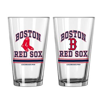 Boston Red Sox 16oz. Pint Glass Two Pack