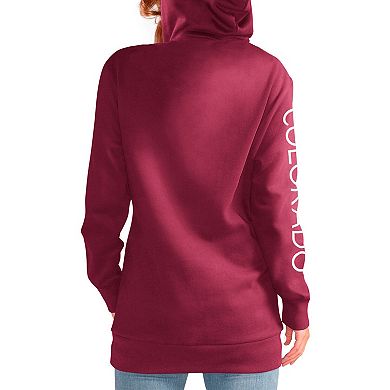 Women's G-III 4Her by Carl Banks Burgundy Colorado Avalanche Overtime Pullover Hoodie