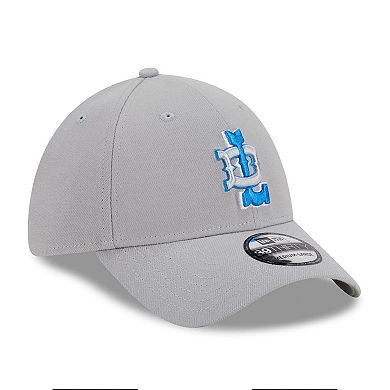 Men's New Era Silver Detroit Lions City Originals 39THIRTY Flex Hat