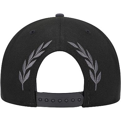 Men's New Era Black Brooklyn Nets Back Laurels 9FIFTY Snapback Hat