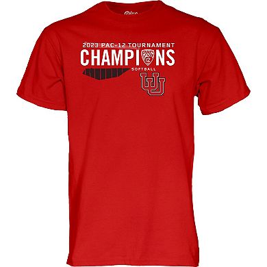 Blue 84  Red Utah Utes 2023 PAC-12 Softball Conference Tournament Champions T-Shirt