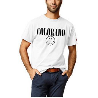 Men's League Collegiate Wear White Colorado Buffaloes Smiley All American T-Shirt