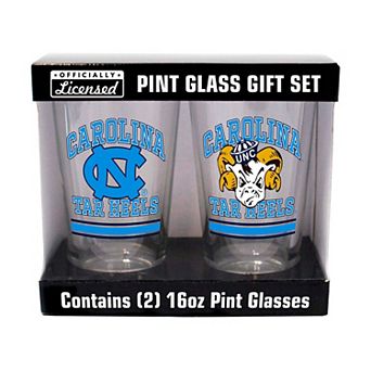 North Carolina Tar Heels 16oz. Pint Glass Two Pack