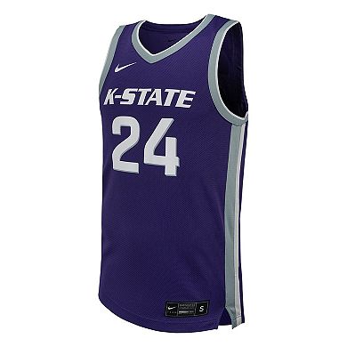 Men's Nike #24 Purple Kansas State Wildcats Replica Basketball Jersey