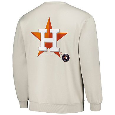 Men's PLEASURES Gray Houston Astros Ballpark Pullover Sweatshirt