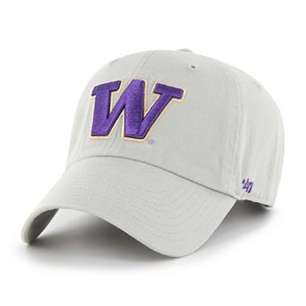 Men's '47 Gray Washington Huskies Clean Up Adjustable Hat