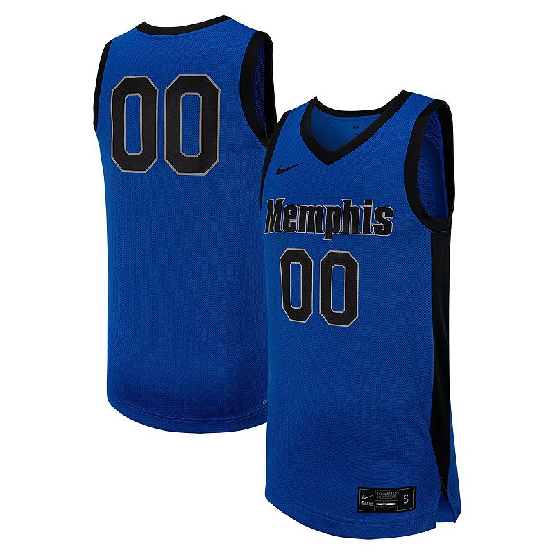 Men's Nike #0 Royal Memphis Tigers Replica Basketball Jersey, Size: Small, Blue