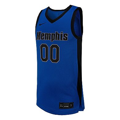 Men's Nike #0 Royal Memphis Tigers Replica Basketball Jersey