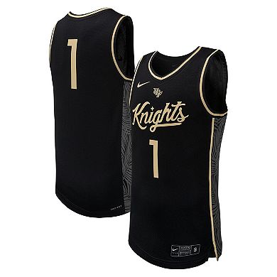 Men's Nike #1 Black UCF Knights Replica Basketball Jersey