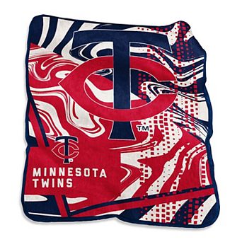 "Minnesota Twins 50"" x 60"" Swirl Raschel Throw Blanket"