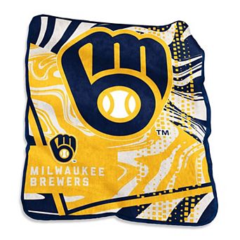 "Milwaukee Brewers 50"" x 60"" Swirl Raschel Throw Blanket"