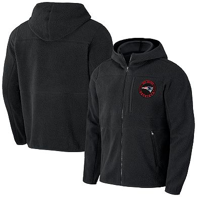 Men's NFL x Darius Rucker Collection by Fanatics Black New England Patriots Sherpa Full-Zip Hoodie