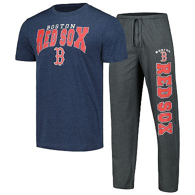 Men's Concepts Sport Charcoal/Navy Boston Red Sox Meter T-Shirt & Pants Sleep Set