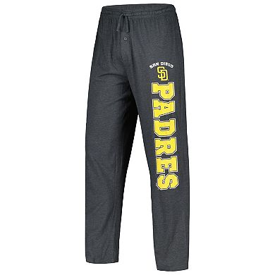 Men's Concepts Sport Charcoal/Brown San Diego Padres Meter T-Shirt & Pants Sleep Set