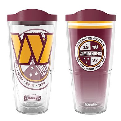 Tervis Washington Commanders 24oz NFL 2 PACK Genuine & Forever Fan