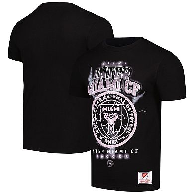 Men's Mitchell & Ness Black Inter Miami CF Lightning Madness T-Shirt