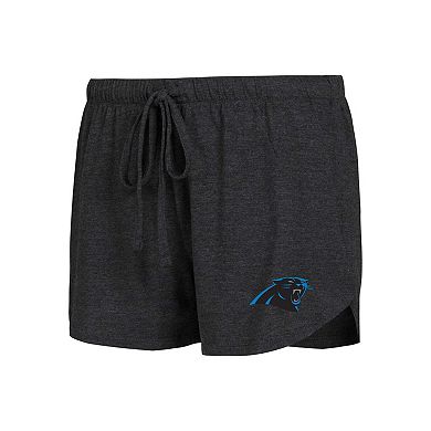 Women's Concepts Sport Black/Charcoal Carolina Panthers Raglan Long Sleeve T-Shirt & Shorts Lounge Set