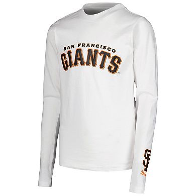 Youth Stitches Black/White San Francisco Giants T-Shirt Combo Set