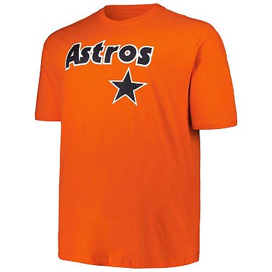 Men's Profile Craig Biggio Orange Houston Astros Big & Tall Cooperstown Collection Player Name & Number T-Shirt