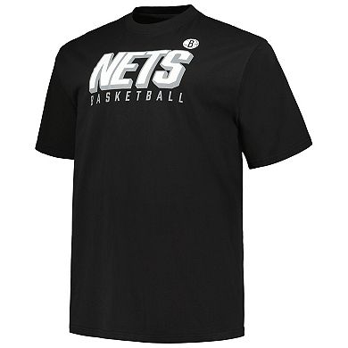 Men's Fanatics Branded Black/White Brooklyn Nets Big & Tall Short Sleeve & Long Sleeve T-Shirt Set