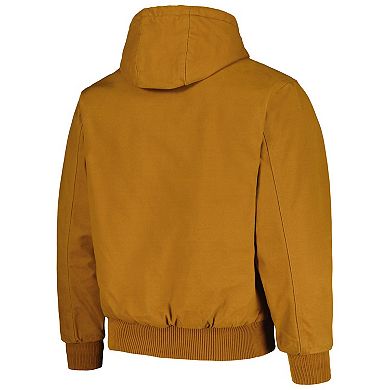 Men's Dunbrooke Brown Milwaukee Brewers Dakota Work Full-Zip Hoodie Jacket