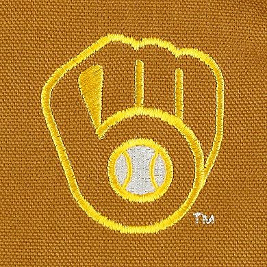 Men's Dunbrooke Brown Milwaukee Brewers Dakota Work Full-Zip Hoodie Jacket