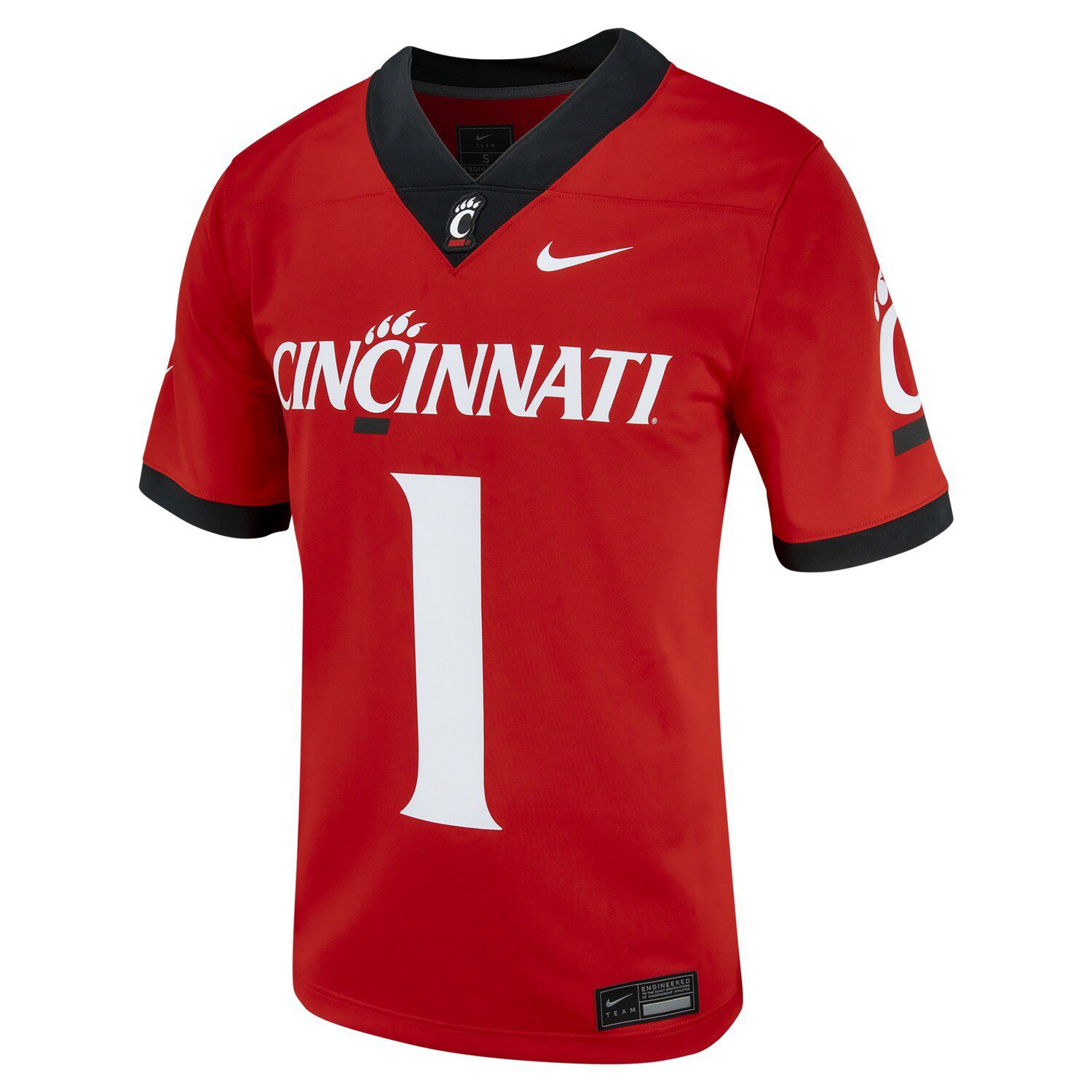 Men's Nike #1 Red Cincinnati Bearcats Untouchable Football Jersey