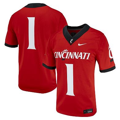 Men's Nike #1 Red Cincinnati Bearcats Untouchable Football Jersey
