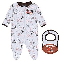 Women's FOCO Orange Cleveland Browns Holiday Ugly Pajama Set