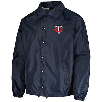 Men's Dunbrooke Navy Minnesota Twins Coach's Raglan Full-Snap Windbreaker Jacket