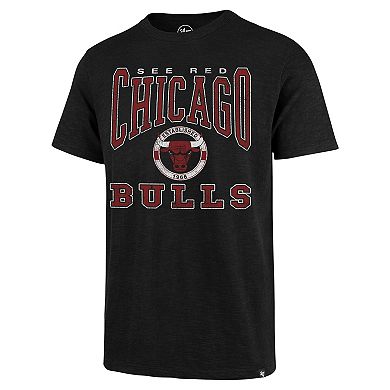 Men's '47 Black Chicago Bulls All Out Scrum T-Shirt