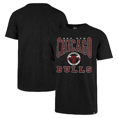 Men's '47 Black Chicago Bulls All Out Scrum T-Shirt