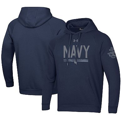 Men's Under Armour Navy Navy Midshipmen Silent Service All Day Pullover ...