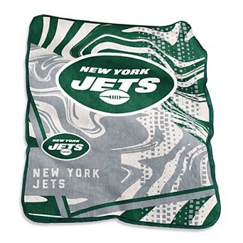 "New York Jets 50"" x 60"" Swirl Raschel Throw Blanket"