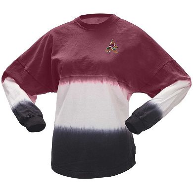 Women's Spirit Jersey Garnet/Black Arizona Coyotes Ombre Long Sleeve T-Shirt
