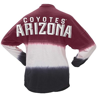 Women's Spirit Jersey Garnet/Black Arizona Coyotes Ombre Long Sleeve T-Shirt