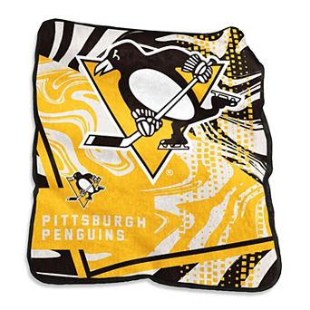 "Pittsburgh Penguins 50"" x 60"" Swirl Raschel Throw Blanket"