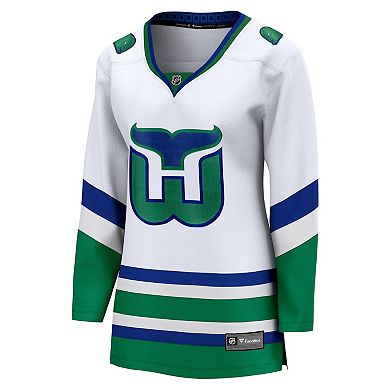 Women's Fanatics Branded  White Carolina Hurricanes Whalers Premier Breakaway Jersey