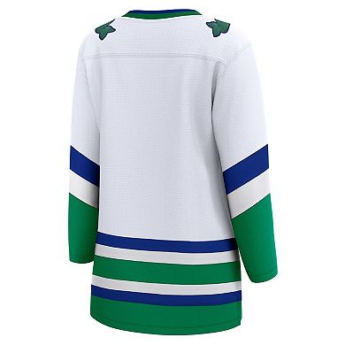 Women's Fanatics Branded  White Carolina Hurricanes Whalers Premier Breakaway Jersey