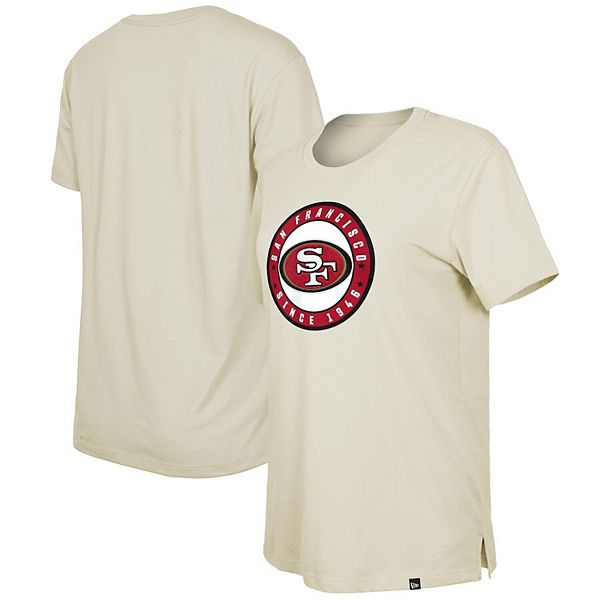 Women's New Era Cream San Francisco 49ers 2023 NFL Draft T-Shirt