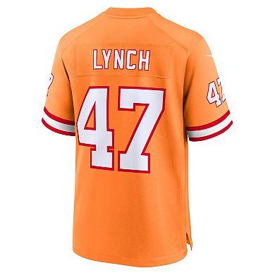 Youth Nike John Lynch Orange Tampa Bay Buccaneers Retired Player Game Jersey