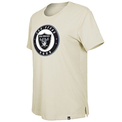 Women's New Era  Cream Las Vegas Raiders 2023 NFL Draft T-Shirt