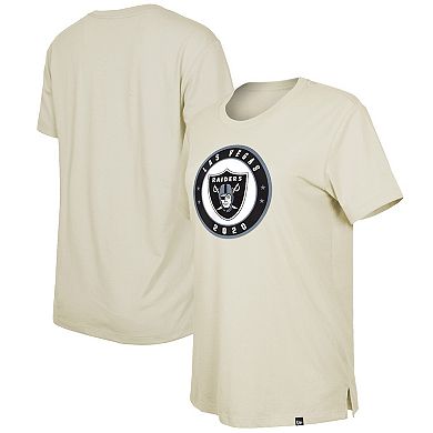 Women's New Era  Cream Las Vegas Raiders 2023 NFL Draft T-Shirt