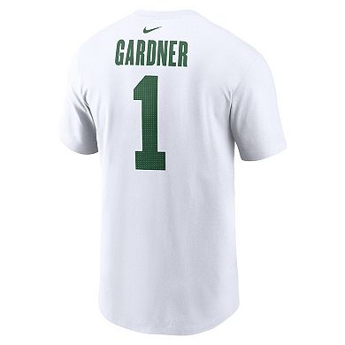 Men's Nike Ahmad Sauce Gardner White New York Jets Legacy Player Name & Number T-Shirt