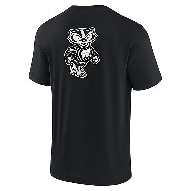 Unisex Fanatics Signature Black Wisconsin Badgers Super Soft Short Sleeve T-Shirt
