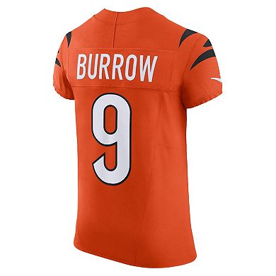 Men's Nike Joe Burrow Orange Cincinnati Bengals Vapor F.U.S.E. Elite Jersey