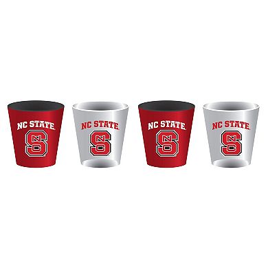 NC State Wolfpack Four-Pack Shot Glass Set
