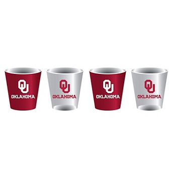 Oklahoma Sooners Four-Pack Shot Glass Set