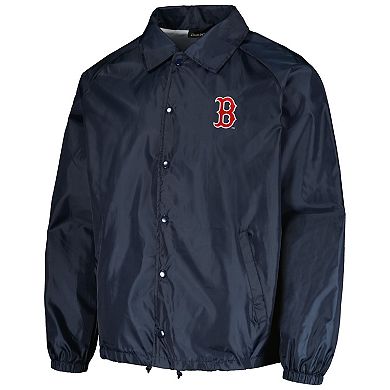Men's Dunbrooke Navy Boston Red Sox Coach's Raglan Full-Snap Windbreaker Jacket